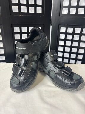 🖤 Pearl Izumi Cycling Shoes Mens EU 41 US 7.5-8 Black Velcro Road Bike 🚴‍♂️